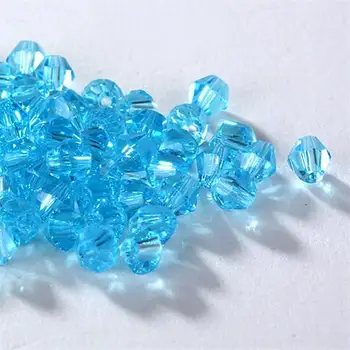 TOP kvalita 3mm 1000pcs AAA Bicone Upscale Rakúskych kryštálov korálky #5301 sky-modrá Šperky, Takže urob si sám