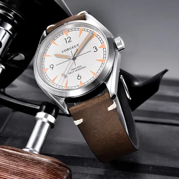 Top značky Corgeut 41mm mužov MIYOTA náramkové hodinky Zafírové Sklo sledovať muži móda muž luxusné hodiny Automatické relogio masculino