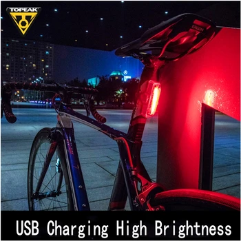 TOPEAK Horských Cestný Bicykel zadné svetlo s USB Nabíjanie Istič zadné svetlo TMS082 TMS083 na Koni Zariadenia Vysoký Jas