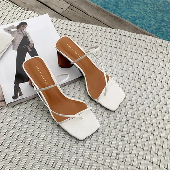 Toppies 2021 letné sandále dámske topánky na vysokom opätku papuče elegantné dámske papuče otvorené prst