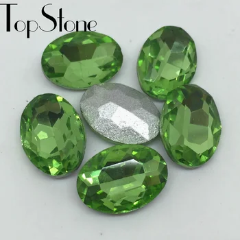 TopStone Farby Oválne Fantázie Crystal Kamienkami Veľkosti 4x6 ~ 20x30 mm pre Šperky Robiť