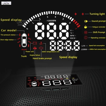 TopUnion Auto Hud Head Up Display Pre Toyota Rav4 2020 Bezpečnej Jazdy Obrazovke Plne Funkčné Obd Projektor Sklo