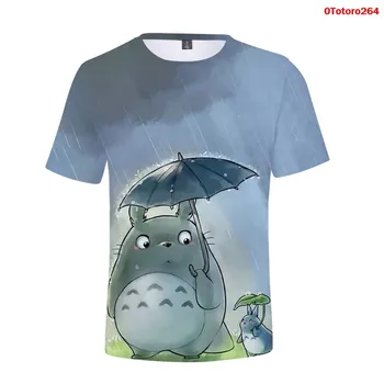 Totoro Kawaii Japonské Anime Tričko Mužov Anime Totoro Štúdio Ghibli Ducha Preč Tričko Muži/Ženy Cartoon Letné T-Shirt Homme