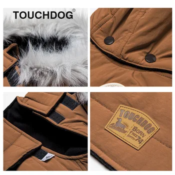 Touchdog Zimné Oblečenie Pre Psy, Čalúnená Zahusťovanie Psa Kostým Vetru Teplý Pes Kabát A Bundu Oblečenie Pre York Psov Zime Roku 2020