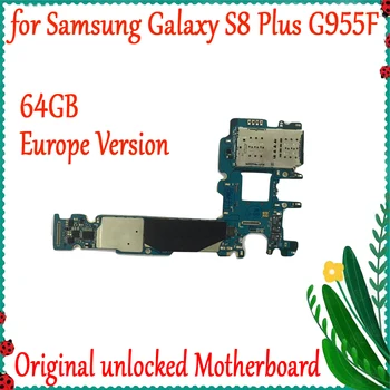 Továreň Odomknutý doske 64GB Pre Samsung Galaxy S8 Plus G955F Pôvodný Dosky S IMEI Android OS Logic Board