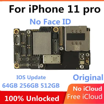 Továreň Odomknutý základná Doska Pre iPhone 11 11 pro 11 pro max Doske Doske OS Aktualizácia Logic Dosky S / Bez Tváre ID