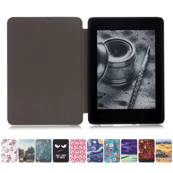 TPU Mäkké puzdro Pre Amazon Kindle Paperwhite 4 Smart Cover Maľovanie eBook Prípade Kindle Paperwhite 4 s Auto Wake/režimu Spánku