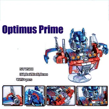 Transformer film Optimus Prime Bumblebee Autobots poprsie akčné figúrky Stavebné kamene, Tehly Deti Hračka darček