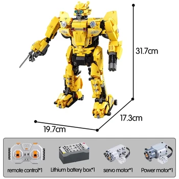 Transformáciu Robota Serie Mesto Vozidiel Mechanické Hornet Robot Model Stavebné Bloky Kompatibilné Diaľkové Deformácie Auto Tehly