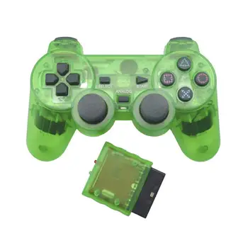 Transparentné Farby Bluetooth Wireless Gamepad Radič Pre Sony PS2 2.4 G Vibrácií Controle Pre Plastation 2 Ovládač r30