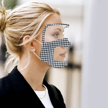 Transparentné Masku Na Tvár Pery Viditeľné Úst Kryt S Ochranou Očí Štít Pozri Výraz Pre Nepočujúcich A Sluchovo Masky
