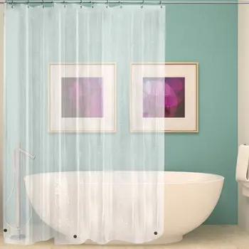 Transparentné Nepremokavé Obrazovke Vaňa Courtains Dekorácie pre Domov Kúpeľňa Accessaries 180X180cm Jasné, Sprchové Závesy DW356