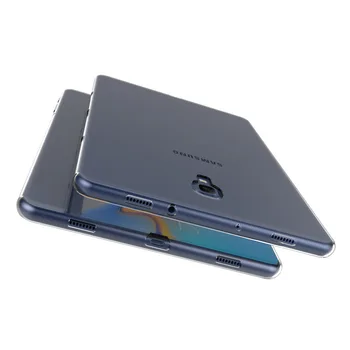 Transparentné TPU Silikónový obal pre Samsung Galaxy Tab S2 S3 S4 S5e Kartu 8.0 10.1 2019 T387 P200 T710 T810 T510 T590 T830 T720