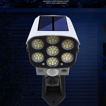 Tri-mode nepremokavé solárne nástenné svetlo na dvore je záhradné LED vonkajšie bezpečnostné kanál osvetlenie cesty уличный светильник