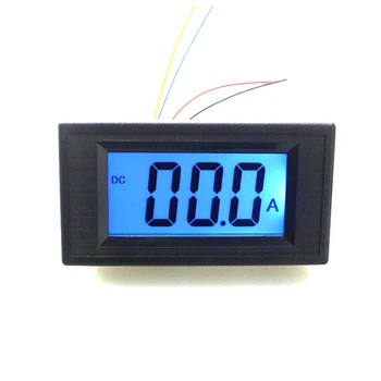 Tri semi-LCD DC digital ammeter DC 0~ +/-100A test pozitívny a negatívny aktuálne meter silné anti-zaseknutiu schopnosť