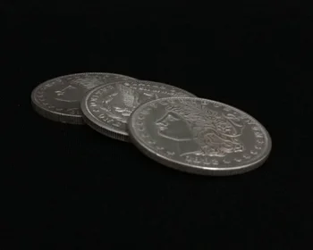 Trojica Mince (Morgan Trik) Joshua Jay Mince Kúzla Zblízka Magic Rekvizity Trik Mince Miznúce Super Vizuálny Efekt