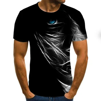 Trojrozmerný Eddy Mužov a Žien Bežné T-shirt 3D Tlač O-krku Leto-Krátke rukávy T-shirt Každodenné Bežné Funny T-shirt