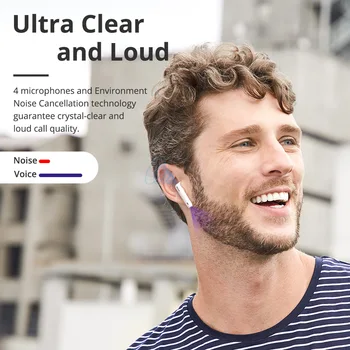 Tronsmart Onyx Ace TWS Bluetooth 5.0 Slúchadlá Qualcomm aptX Bezdrôtové Slúchadlá potlačenie Hluku s 4 Mikrofóny,24H Lka