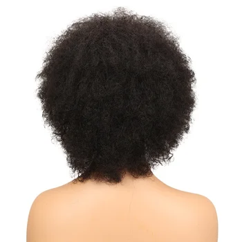 Trueme Krátke Ľudské Vlasy, Parochne Kinky Afro Kučeravé Parochňu Remy Brazílsky Vlasy Lacné Módne Plný Parochňu Pre Čierne Ženy