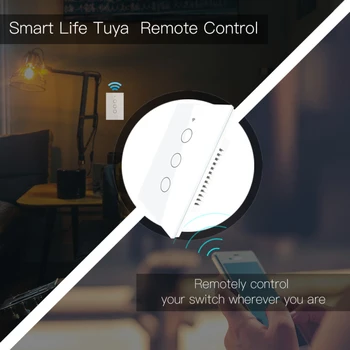 Tuya 120 Verzia WIFi Bezdrôtový Prepínač Č Neutrálne 110/220V Smart Switch, Smart Home Alexa Domovská stránka Google Voice Control Panel na Stenu