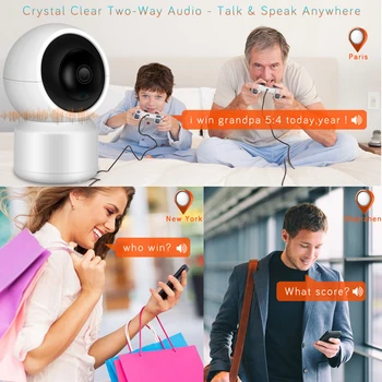 Tuya Smart IP Kamera Pracuje S Alexa Home Security Bezdrôtové Kamery Automatické Sledovanie bezpečnostné Kamery CCTV Cloud PTZ Kamery LAN