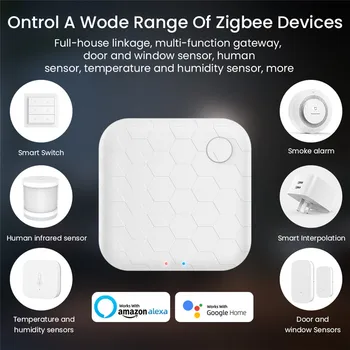 Tuya ZigBee 3.0 Smart Bránou Hub Bezdrôtový WiFi Smart Home Most APP Bezdrôtové Diaľkové Ovládanie Práce s Alexa Asistent Google