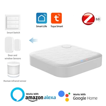 Tuya ZigBee 3.0 Smart Bránou Hub Bezdrôtový WiFi Smart Home Most APP Bezdrôtové Diaľkové Ovládanie Práce s Alexa Asistent Google