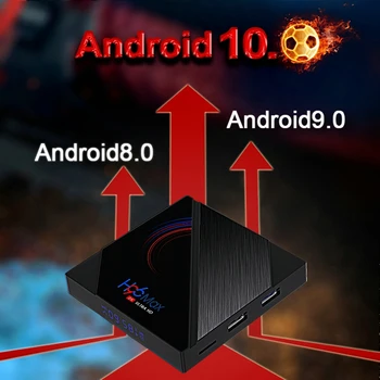 TV Box android 10 4G 64GB 6K Android TV Box 2020 H96 MAX H616 Smart TV Box LEMFO 2.4 G 5.8 G WIFI, Set Top Box H96max