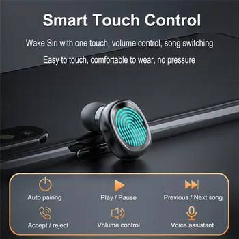 TWS B9 Bezdrôtové Slúchadlá Bluetooth V5.0 In-ear 8D HIFI Stereo Šport Herné Slúchadlá, LED Digitálny Displej Pre Samsung Xiao