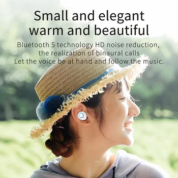 TWS Bezdrôtová 5.0 Slúchadlá 3D Stereo In-Ear Slúchadiel do uší Automatické Pripojenie Hands-Free Telefónny Hovor Mini Bass Slúchadlá