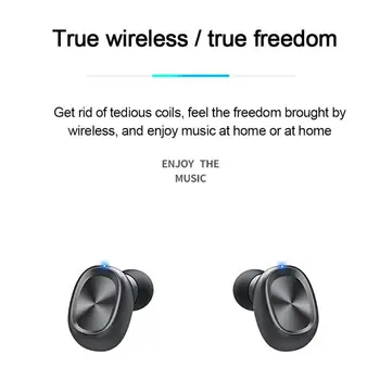 TWS Bezdrôtové Bluetooth Stereo Slúchadlá Pull-Out Slúchadlá Duálny Mikrofón Športové Vodotesné Slúchadlá S Led Displejom