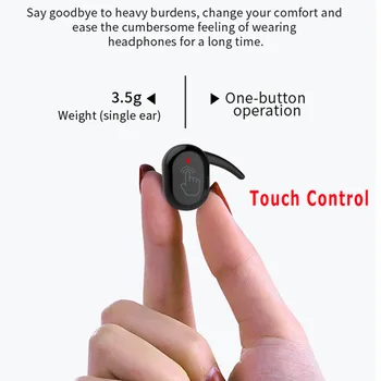 TWS Bezdrôtové Slúchadlá Bluetooth Slúchadlá 5.0 8D Basy Stereo Slúchadlá Handsfree Slúchadlá S Mikrofónom Plnenie Prípade