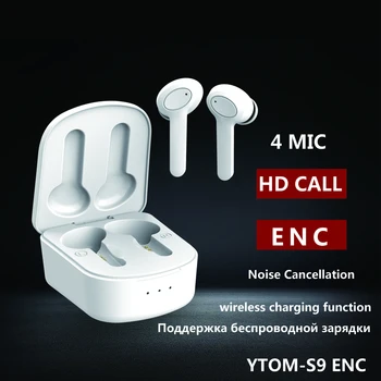 TYP C ENC Hluku-Zrušenie TWS Bezdrôtová 5.0 Slúchadlá Slúchadlá S 4 HD Mic 65ms NÍZKU latenciu Headset pre hernú Ei