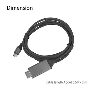 Typ-c, USB-C, HDMI, HDTV 4K pre Samsung Galaxy Note 8 9 S10+ Plus Typ C-HDMI kábel Kábel Adaptéra Audio Predlžovací Kábel Vrecko