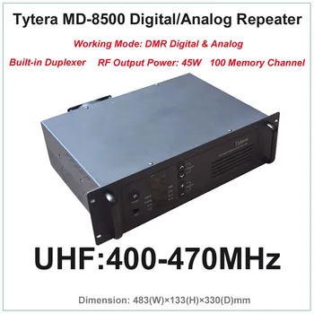 Tytera TYT MD-8500 UHF 400-470MHz DMR Digital a Analógový Profesionálne Walkie Talkie Repeater s Duplexer(RF Výstupný Výkon je maximálne 45 w)