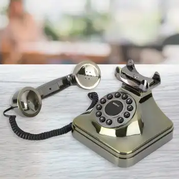 Téma inalambrico Vintage Pozemné Telefón Antické Bronzové Vysokým Rozlíšením Hovor Veľké Tlačidlo US/UK Elektroinštalácie Vintage Telefón