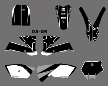 Tím Grphics odtlačkový aršík Nálepiek & Pozadie Pre KTM SX85 SX 85 2003-2008 2009 2010 2011 2012 Motocykel Grafické Odtlačkový Nálepky