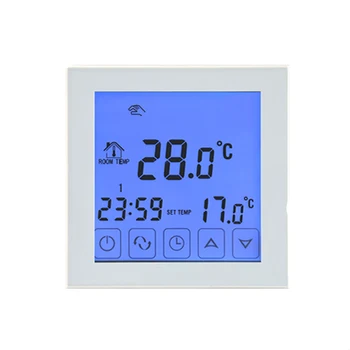 Týždenné Programovateľné Dotykový LCD Sreen 16A Elektrické Podlahové Kúrenie Termostat Infračervený Ohrievač Miestnosti Regulátor Teploty