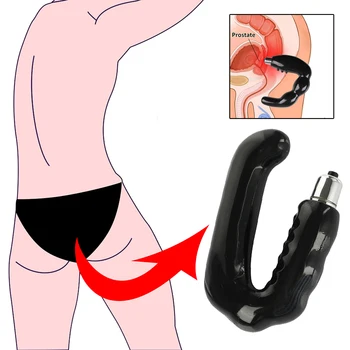 U Typu Masáž Prostaty Análny Vibrátor Análne Korálky Zadok Plug Stimulátor Dildo Análny Vibrátor Plug Dospelých Masturbator pre Mužov Sexuálne Hračky