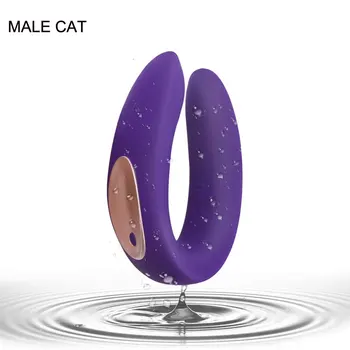 U-Vibrátor v tvare Vagíny, Klitorisu Dvojité Vibračný Stimulátor Prostaty Masér Ženská Masturbácia Hračka Pár Dospelých Sex Produkt