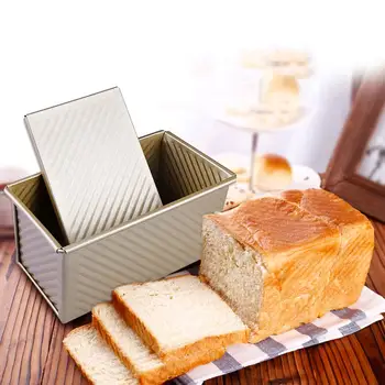 Uhlíkovej Ocele Bochník Pan Non-stick Vlnovcové Kryt Toast Box Formy Chleba Forma na Pečenie Nástroje Pre Cake Zdobenie Nastaviť Pečenie Príslušenstvo