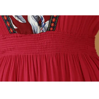 UHYTGF 2018Summer české šaty Ženy Plus veľkosť Šaty vintage pláže, Dlhé Šaty kórejský elegantné dámske šaty s Vysokou quality194