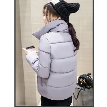 UHYTGF Zimné Žena Bavlna Coats 2018 kórejčinu Plus veľkosť Krátke Dole Bavlna Teplý Kabát dievča Módne, Elegantné Študent Bunda Ženy 401