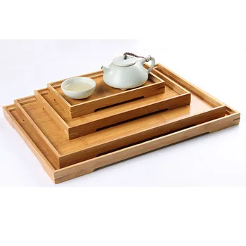 Ukončené Veľkosť Prírodného Bambusu Čaju Zásobník Reštaurácia Slúžiť Teaboard Matcha Čaj Obrad Slúži Čaj Nastaviť Príslušenstvo Držiak Veľkoobchod