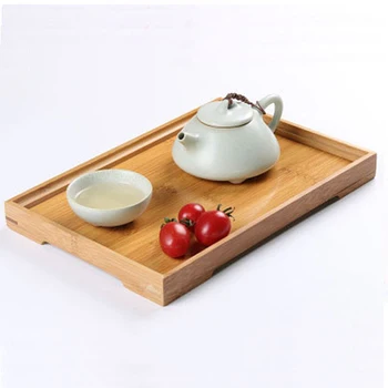 Ukončené Veľkosť Prírodného Bambusu Čaju Zásobník Reštaurácia Slúžiť Teaboard Matcha Čaj Obrad Slúži Čaj Nastaviť Príslušenstvo Držiak Veľkoobchod
