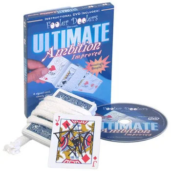 Ultimate Ambíciu Zlepšiť (DVD + Trik) Kúzla Karty Rutinné zblízka Ilúzie, Rekvizity