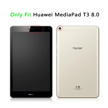 Ultra Slim Mäkký Silikónový obal pre Huawei MediaPad T3 8.0 KOB-L09 KOB-W09 Tablet Prípade Funda pre Česť Hrať Pad 2 Kryt +Darčeky