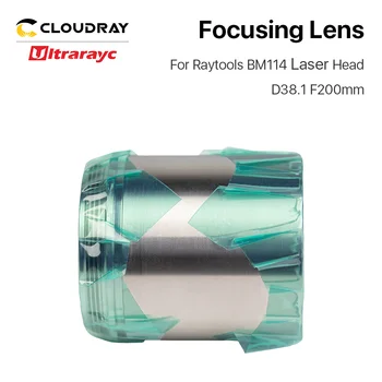 Ultrarayc Pôvodné BM114 Fiber Laser Objektív D37 F100 & D38.1 F200mm s Objektívom Držiak pre Raytools Laserové Rezacie Hlavy BM114