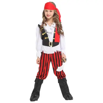 Umorden Halloween Karneval Kostým Party pre Dievča, Dievčatá, Deti, Deti Pirátske Kostýmy Fantasia Infantil Cosplay Oblečenie