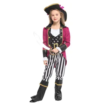 Umorden Halloween Karneval Kostým Party pre Dievča, Dievčatá, Deti, Deti Pirátske Kostýmy Fantasia Infantil Cosplay Oblečenie